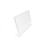 FixtureDisplays® 12PK 6 x 4" Clear Acrylic Sign Holder with Slant Back Design Landscape , Horizontal Picture Frame 19780-6X4-12PK