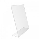 FixtureDisplays® Acrylic Sign Holder Picture Frames 19780 size 11X8.5 & 4X5 & 4X6 &5X7 clear Acrylic Sign Holder with Slant Back Design