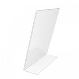 FixtureDisplays® Acrylic Sign Holder Picture Frames 19780 size 11X8.5 & 4X5 & 4X6 &5X7 clear Acrylic Sign Holder with Slant Back Design