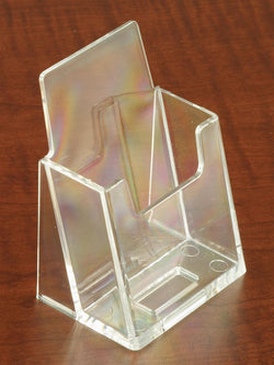 Single Pocket Business Card Holder for Tabletop, for Vertical Business Cards