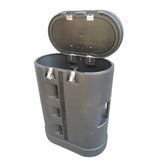 27.5X15X39" Tradeshow Carrying Case w/ Cover Convert to Podium Cocktail Table  19800+15936
