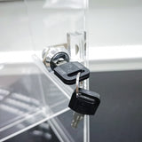 FixtureDisplays 6 x 6 x 16 Rotating Mini Acrylic Tower Showcase Display 20000