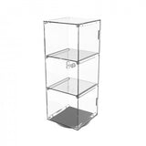FixtureDisplays 6 x 6 x 16 Rotating Mini Acrylic Tower Showcase Display 20000
