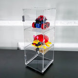FixtureDisplays 6 x 6 x 16 Rotating Mini Acrylic Tower Showcase Display 20000