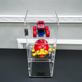 FixtureDisplays 6 x 6 x 16 Rotating Mini Acrylic Tower Showcase Display 20000