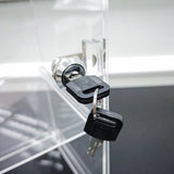 FixtureDisplays 6 x 6 x 16 Rotating Mini Acrylic Tower Showcase Display 20000