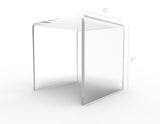 Clear Acrylic Display Risers   Set of 7     1/8 Thick 20003