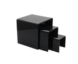 234Black Plexiglass Lucite Acrylic Display Risers  1/8 Thick 20004