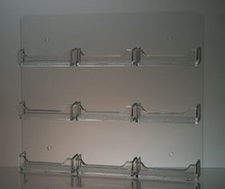 Clear 9 Pocket Wall Mount Business Card Holder 20019