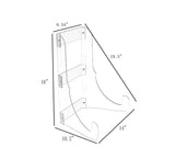 Clear Easel Plexiglass Plate Easel Display Acrylic Dinnerware Display Rack Stand 20037