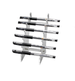 Clear Plastic Plexiglass Lucite Pen Display Horizontal 6 Pen Display 20041