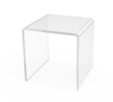 Clear Acrylic Riser: 3W x 3D x 3H, 1/8 Thick 20042