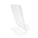 Lucite Clear Acrylic Slanted Sign Holder with Business Card Holder 20045