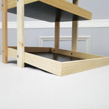 15 X 17.8 X 18" 3-Layer Wood Tray Shelf Ideal for Supermarkets, Grocery Stores 20813