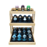 15 X 17.8 X 18" 3-Layer Wood Tray Shelf Ideal for Supermarkets, Grocery Stores 20813