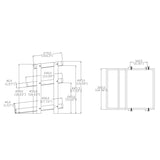 15 X 17.8 X 18" 3-Layer Wood Tray Shelf Ideal for Supermarkets, Grocery Stores 20813
