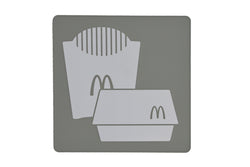 Paper Goods Storage Sign Recylce Bin Sign McDonalds Paper Recycle Bin Sign