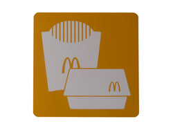 Paper Goods Storage Sign Recylce Bin Sign McDonalds Paper Recycle Bin Sign