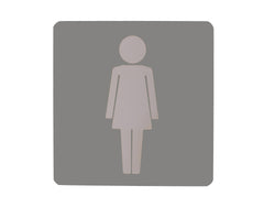 Female Toilet Sign Girl's Bathroom Sign Lady's Restroom Public Lavatory Sign