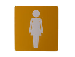 Female Toilet Sign Girl's Bathroom Sign Lady's Restroom Public Lavatory Sign