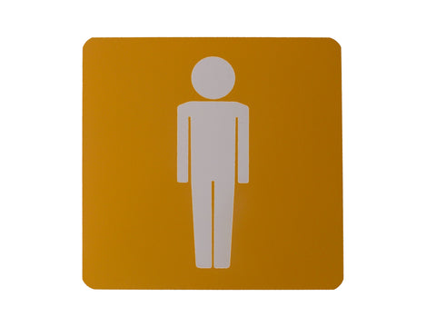 Male Toilet Sign Boy's Bathroom Sign Gentlemen's Restroom Public Lavatory Sign