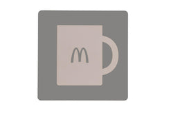 Mugs Storage Sign Recylce Bin Sign McDonalds Beverage Recycle Trash Can Sign
