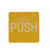 Door Sign PUSH Door Direction Signage Public Doors Resturants PUSH Door Sign