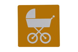 Stroller Location Sign Restaurant Stroller Parking Organization Area Sign