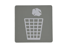 General Waste Sign Recylce Bin Sign McDonalds Beverage Recycle Trash Can Sign