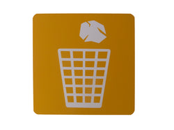 General Waste Sign Recylce Bin Sign McDonalds Beverage Recycle Trash Can Sign