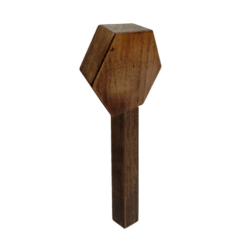 FixtureDisplays? Hexagon Top with Hexagon Handle Wood Beer Tap Handle Header Keg Handle Faucet Pub Draft Marker Brand Generic for ferrule order 16681 16684 20977-4+20977-35
