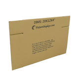 20PK 20X12X4" Moving Boxes, Cardboard Box for Shipping Mailing Packaging Storage 20X12X4-20PK