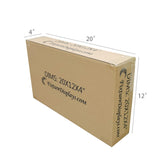 20PK 20X12X4" Moving Boxes, Cardboard Box for Shipping Mailing Packaging Storage 20X12X4-20PK