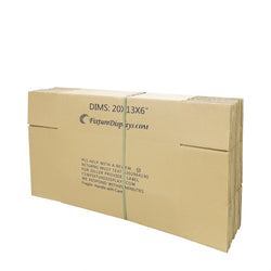 20PK 20X13X6" Shipping Box Cardboard Singlewall BF150 Mail Packaging E-Commerce 20X13X6-20PK