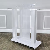 Deluxe LED Lighted Church Podium Pulpit Event Lectern Funeral Home Hotel Debate 21065