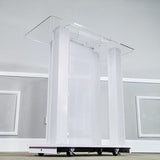 Deluxe LED Lighted Church Podium Pulpit Event Lectern Funeral Home Hotel Debate 21065