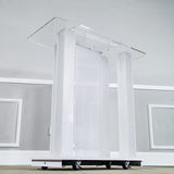 Deluxe LED Lighted Church Podium Pulpit Event Lectern Funeral Home Hotel Debate 21065