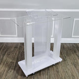Deluxe LED Lighted Church Podium Pulpit Event Lectern Funeral Home Hotel Debate 21065