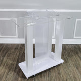 Deluxe LED Lighted Church Podium Pulpit Event Lectern Funeral Home Hotel Debate 21065