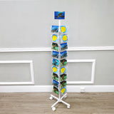 6x4" Horizontal Greeting Card Display Spinning Floor Stand Rack 36 Pockets 21123