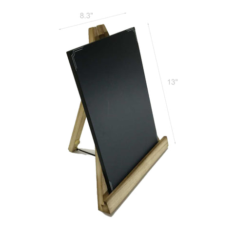 8.3x11.7 Coutertop Sign Frame Aged Wood Blackboard Easel Frame Restaurant Menu