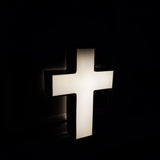 Solar Lighted Cross Powered by God's Sunlight   Perfect Cemetery, Grave, or Home