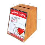 Donation Box Tithing Box Suggestion Ballot Box Fund raising Box Sign Holder