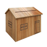 Church Shape Church Collection Box Tithing Donation Box Fundraising Charity Box 15.4 x 11.3 x 13.4
