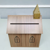 Wood Tithes Offering Donation Box Christian Cross, Church Collection 14.5X10X20" 21397-KD