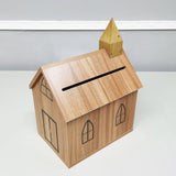 Wood Tithes Offering Donation Box Christian Cross, Church Collection 14.5X10X20" 21397-KD