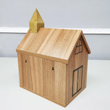 Wood Tithes Offering Donation Box Christian Cross, Church Collection 14.5X10X20" 21397-KD