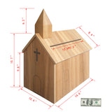 Church Steeple Box Collection Box Tithing Donation Box Fundraising Charity Box