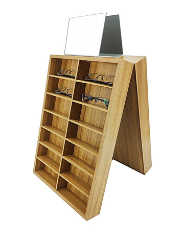 28 Slot Storage 6.5¡° Slot Bin Organizer Sunglass Reading Eyewear Travel Showcase