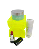 5.5 Tall Yellow Acrylic Riser Podium Crinkled Melting Pilar Plexiglass Display